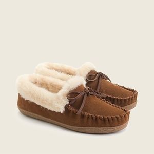 J Crew Moccasin Slippers size 8